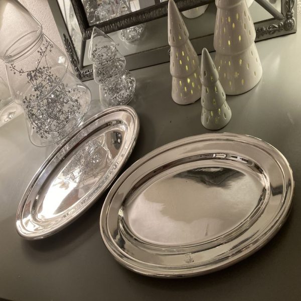 Paire de plats ovales