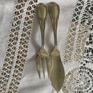 24 Couverts à poisson modèle au gui