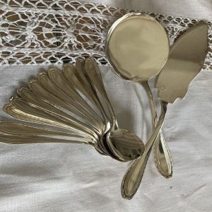 12 Cuillères à glace avec sa pelle à glace et à gâteau