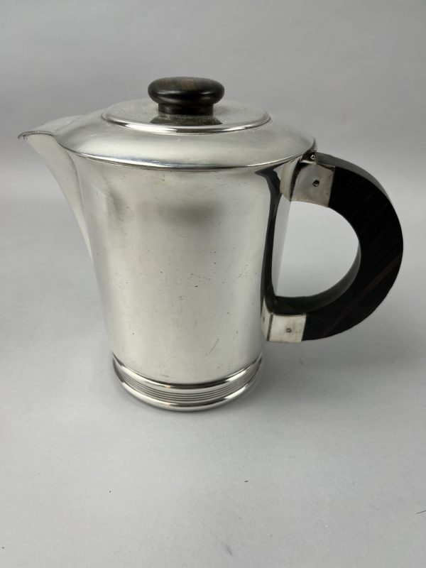 Service à café 5 pièces en métal argenté modèle art déco année 1930 ERCUIS – Image 6