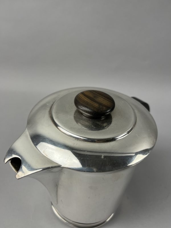 Service à café 5 pièces en métal argenté modèle art déco année 1930 ERCUIS – Image 8