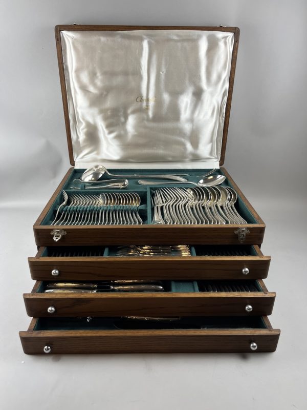 Ménagère Christofle modèle ruban croisé 171 pièces – Image 6