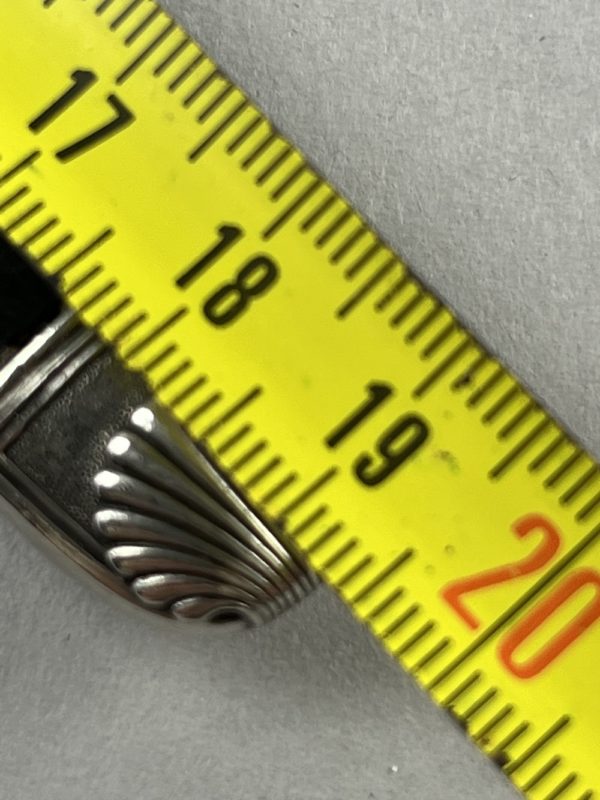12 Couteaux à fruit manche en ébène lames et viroles en argent – Image 4