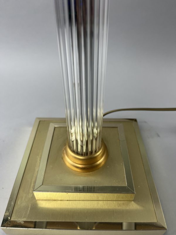 Lampe de table en verre et laiton – Image 5