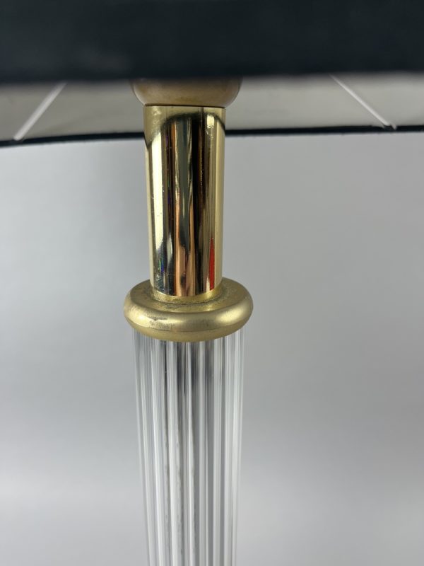 Lampe de table en verre et laiton – Image 4