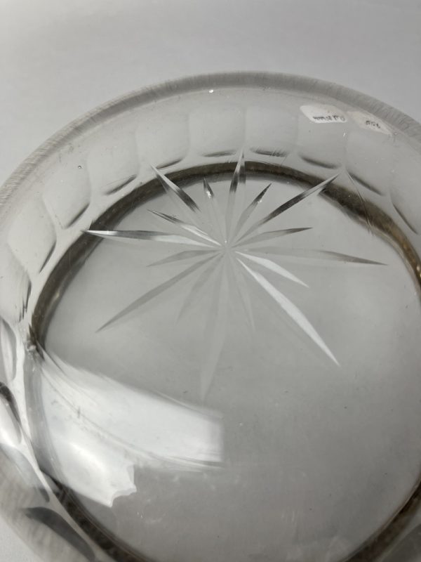 Saladier en cristal cerclé argent décor perle – Image 4