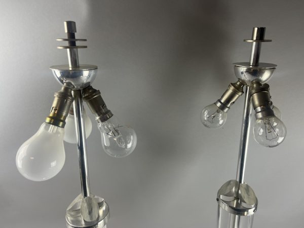 Paire de lampes style art déco dans le gout de Jacques ADNET – Image 5